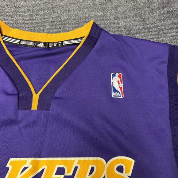 VTG Los Angeles Lakers Jersey Men M Adidas #12 Dwight Howard NBA Purple Away - Picture 5 of 9